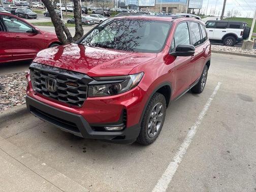 Radiant Red Metallic II 2024 Honda Passport TrailSport
