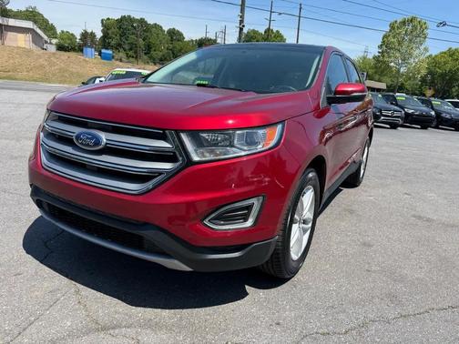 Red 2016 Ford Edge SEL
