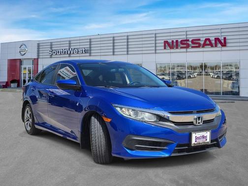 Blue 2016 Honda Civic LX