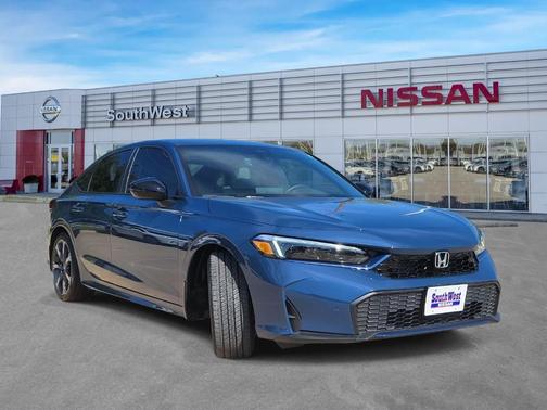 Blue 2025 Honda Civic Hybrid TOURING