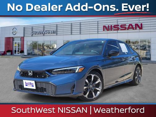 Blue 2025 Honda Civic Hybrid TOURING