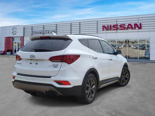 Frost White Pearl 2018 Hyundai Santa Fe Sport 2.0L Turbo Ultimate