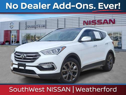Frost White Pearl 2018 Hyundai Santa Fe Sport 2.0L Turbo Ultimate