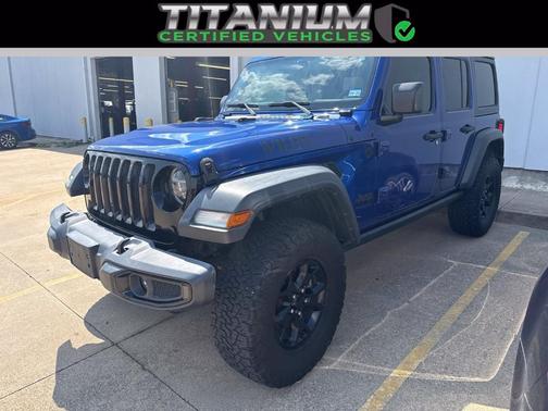 Ocean Blue Metallic Clearcoat 2020 Jeep Wrangler Unlimited Sport