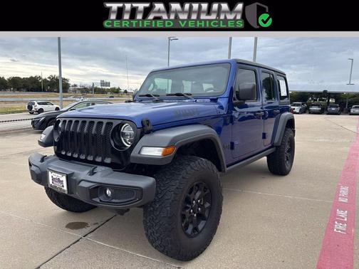 Ocean Blue Metallic Clearcoat 2020 Jeep Wrangler Unlimited Sport
