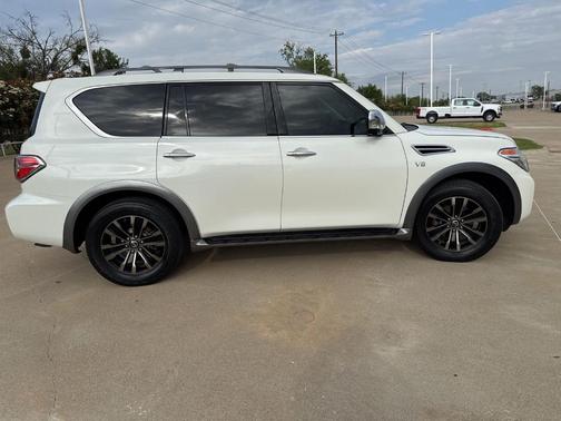 White 2017 Nissan Armada Platinum