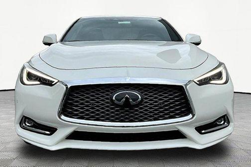 Majestic White 2022 INFINITI Q60 LUXE AWD