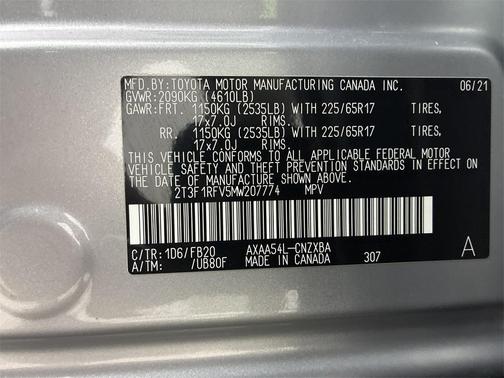 2021 Toyota RAV4 LE
