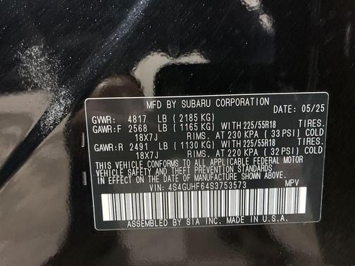 2025 Subaru Crosstrek Sport