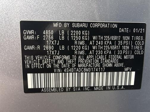 2021 Subaru Outback Premium