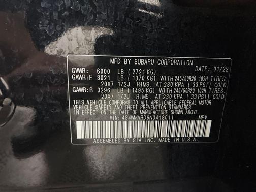 2022 Subaru Ascent Touring 7-Passenger