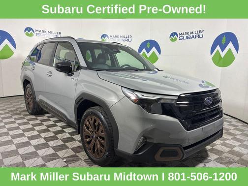 Riverrock Green 2025 Subaru Forester Hybrid Sport