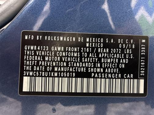 2019 Volkswagen Jetta 1.4T S