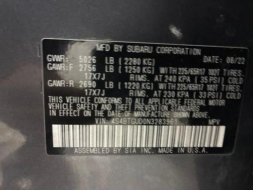 2022 Subaru Outback Wilderness