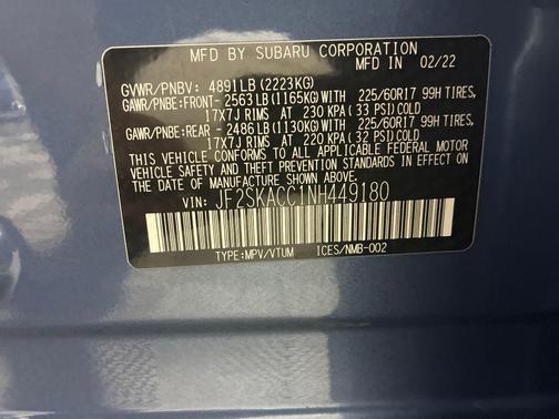 2022 Subaru Forester 