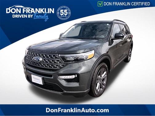 FORGED GREEN METALLIC 2023 Ford Explorer XLT
