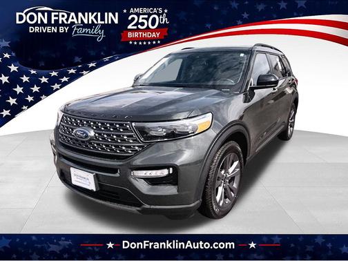 FORGED GREEN METALLIC 2023 Ford Explorer XLT