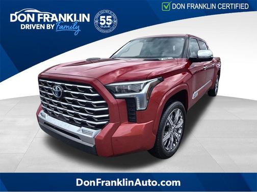 Supersonic Red 2023 Toyota Tundra Hybrid Capstone