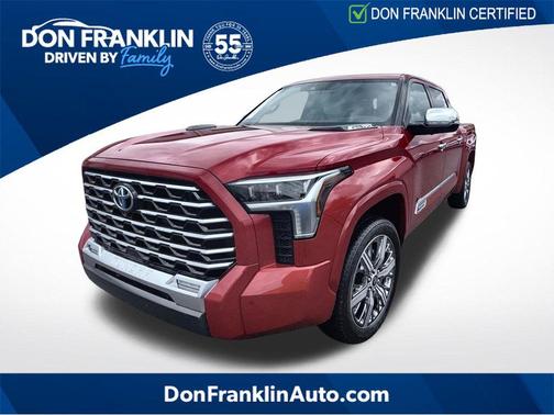 Supersonic Red 2023 Toyota Tundra Hybrid Capstone