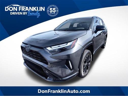 Magnetic Gray Metallic/Midnight Black Metallic 2024 Toyota RAV4 Hybrid SE