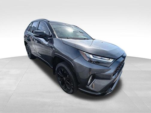 Magnetic Gray Metallic/Midnight Black Metallic 2024 Toyota RAV4 Hybrid SE