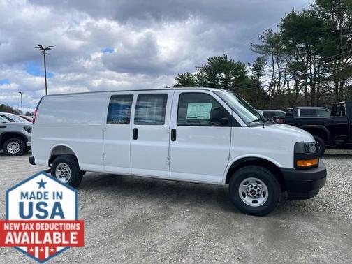 Summit White 2026 GMC Savana 3500 3500 Extended Wheelbase, Work Van, RWD