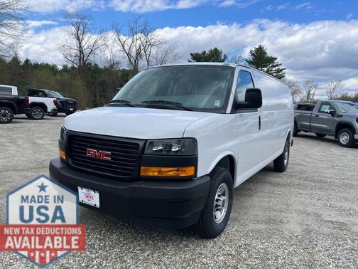 Summit White 2026 GMC Savana 3500 3500 Extended Wheelbase, Work Van, RWD
