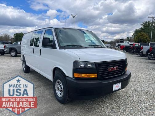 Summit White 2026 GMC Savana 3500 3500 Extended Wheelbase, Work Van, RWD
