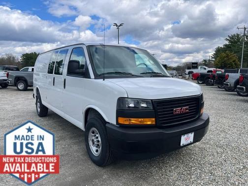 Summit White 2026 GMC Savana 3500 3500 Extended Wheelbase, Work Van, RWD