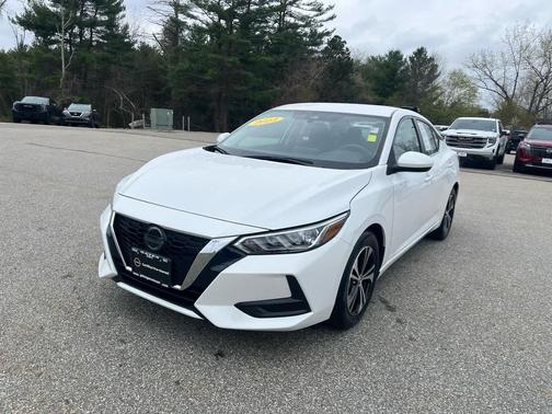 Aspen White Tricoat 2023 Nissan Sentra SV