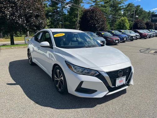 Aspen White Tricoat 2020 Nissan Sentra SV
