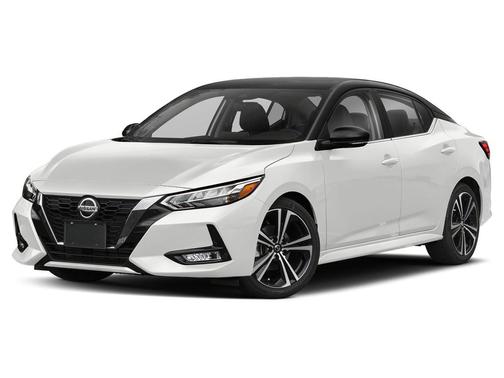Aspen White Tricoat/Super Black 2022 Nissan Sentra SR