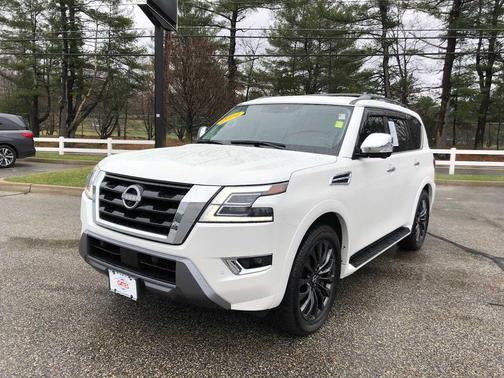 Aspen White Tricoat 2024 Nissan Armada Platinum 4WD