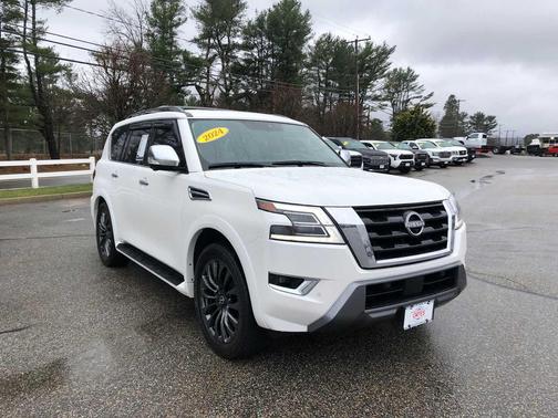 Aspen White Tricoat 2024 Nissan Armada Platinum 4WD