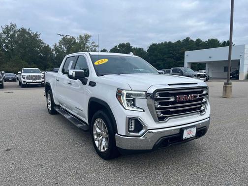 Summit White 2021 GMC Sierra 1500 SLT