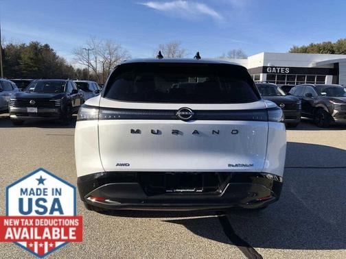 Everest White Pearl Tricoat/Super Black 2026 Nissan Murano Platinum