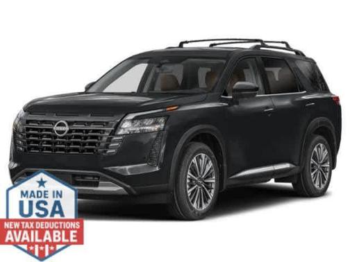 Boulder Gray Pearl 2026 Nissan Pathfinder Platinum