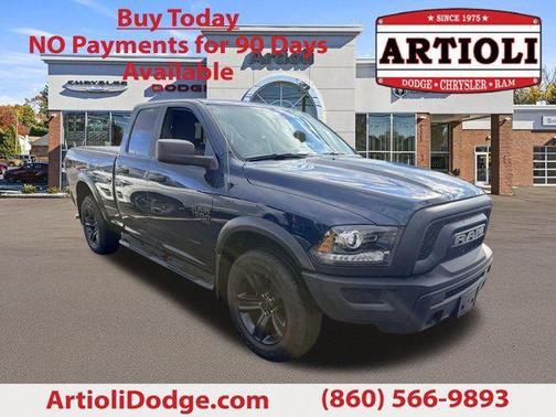 Blue 2022 RAM 1500 Classic Warlock Quad Cab 4x4 64' Box