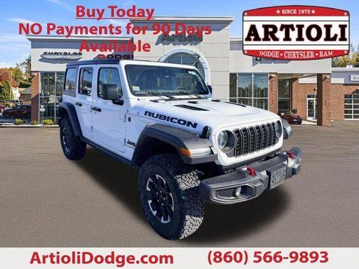 Bright White Clearcoat 2025 Jeep Wrangler Rubicon