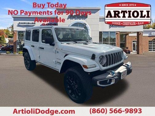 Bright White Clearcoat 2024 Jeep Wrangler 4xe Sahara