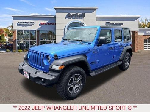 Hydro Blue Pearl 2022 Jeep Wrangler Unlimited Sport