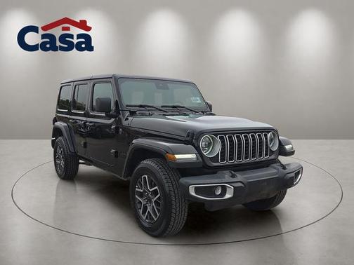 Black Clearcoat 2025 Jeep Wrangler 4-Door Sahara 4x4