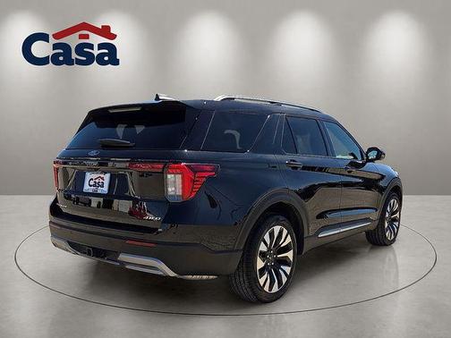 Black Metallic 2025 Ford Explorer Platinum