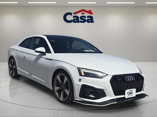 White 2021 Audi A5 45 S line Prestige