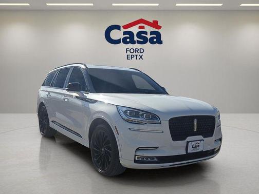 Pristine White Metallic Tri-Coat 2023 Lincoln Aviator Reserve AWD SUV