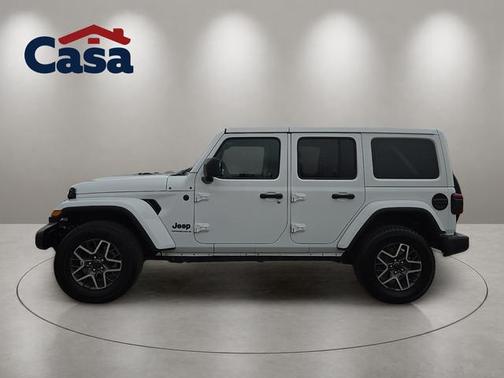 Bright White Clearcoat 2025 Jeep Wrangler 4-Door Sahara 4x4