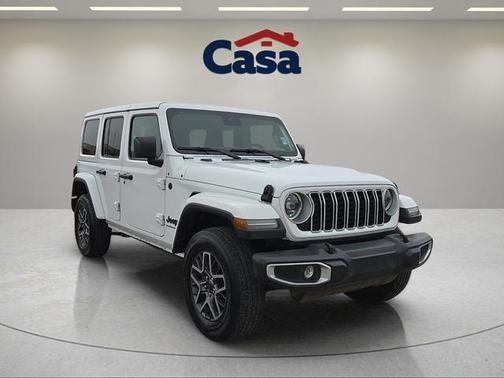 Bright White Clearcoat 2025 Jeep Wrangler 4-Door Sahara 4x4