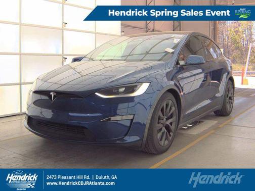 Deep Blue Metallic 2024 Tesla Model X Long Range