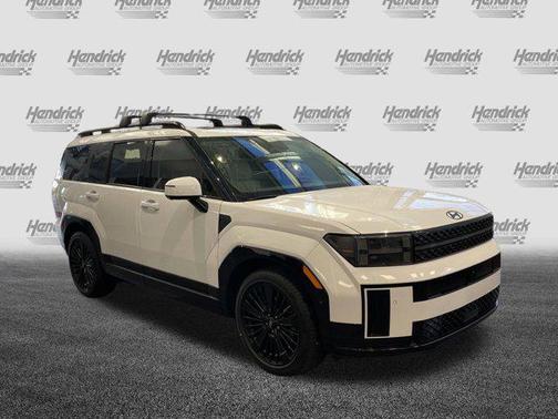 Serenity White 2025 Hyundai SANTA FE HEV Calligraphy