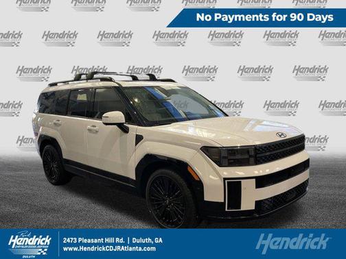 Serenity White 2025 Hyundai SANTA FE HEV Calligraphy